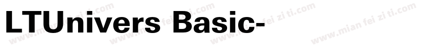 LTUnivers Basic字体转换